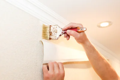 Pose de papier peint à Bambecque — revêtements muraux et toiles de verre
